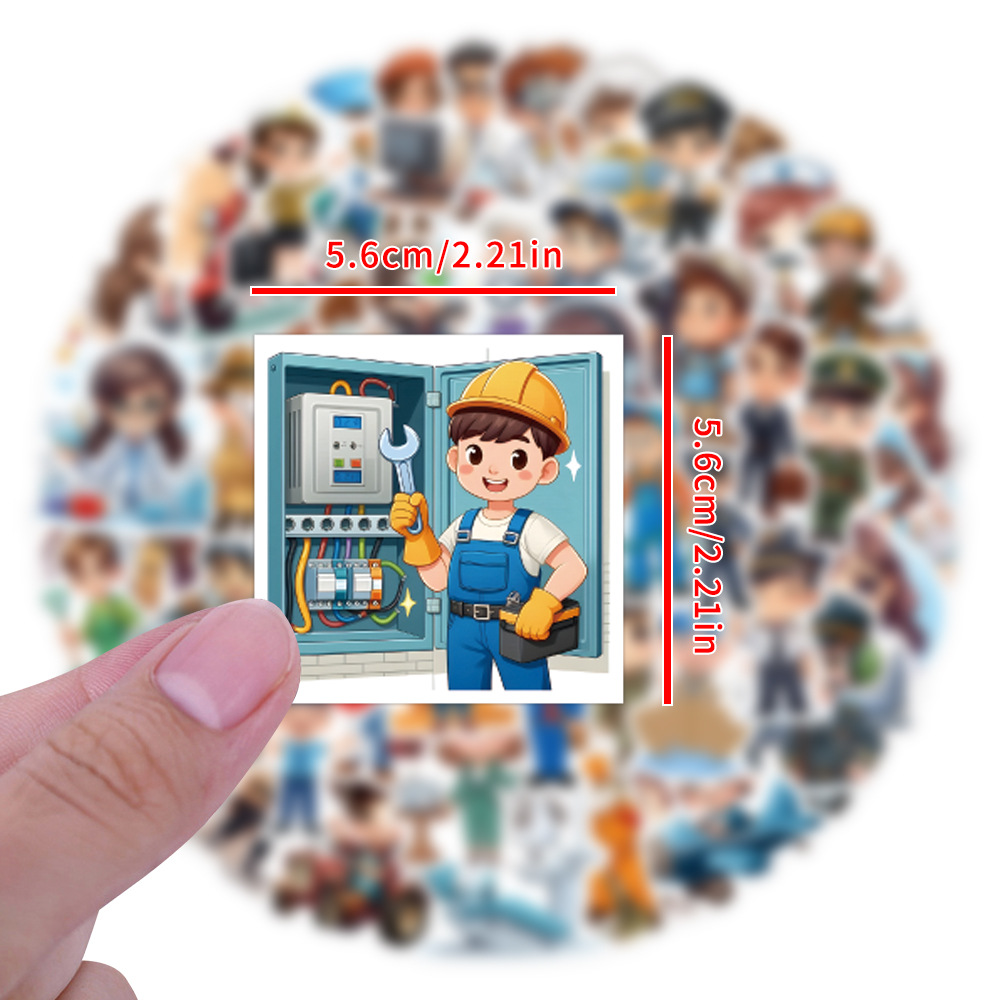 60PCS Career Work Career Stick – Kids Toys Cartoon Images recenzja i cena