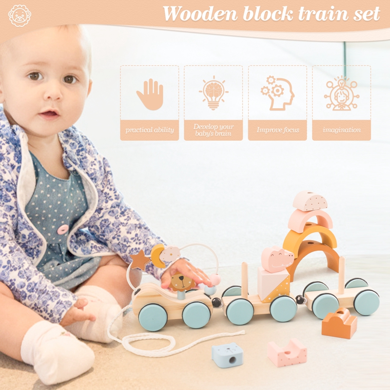 Wooden Montessori Toys Animal  – Wooden Blocks Stacking recenzja i cena