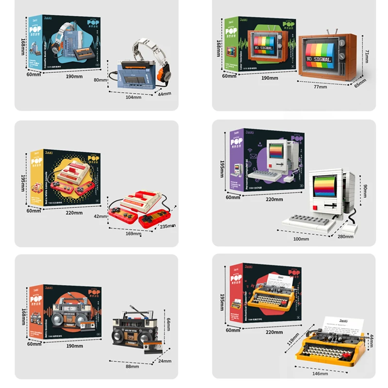 Retro DIY Building Blocks TV R – Kids Toys Electric recenzja i cena
