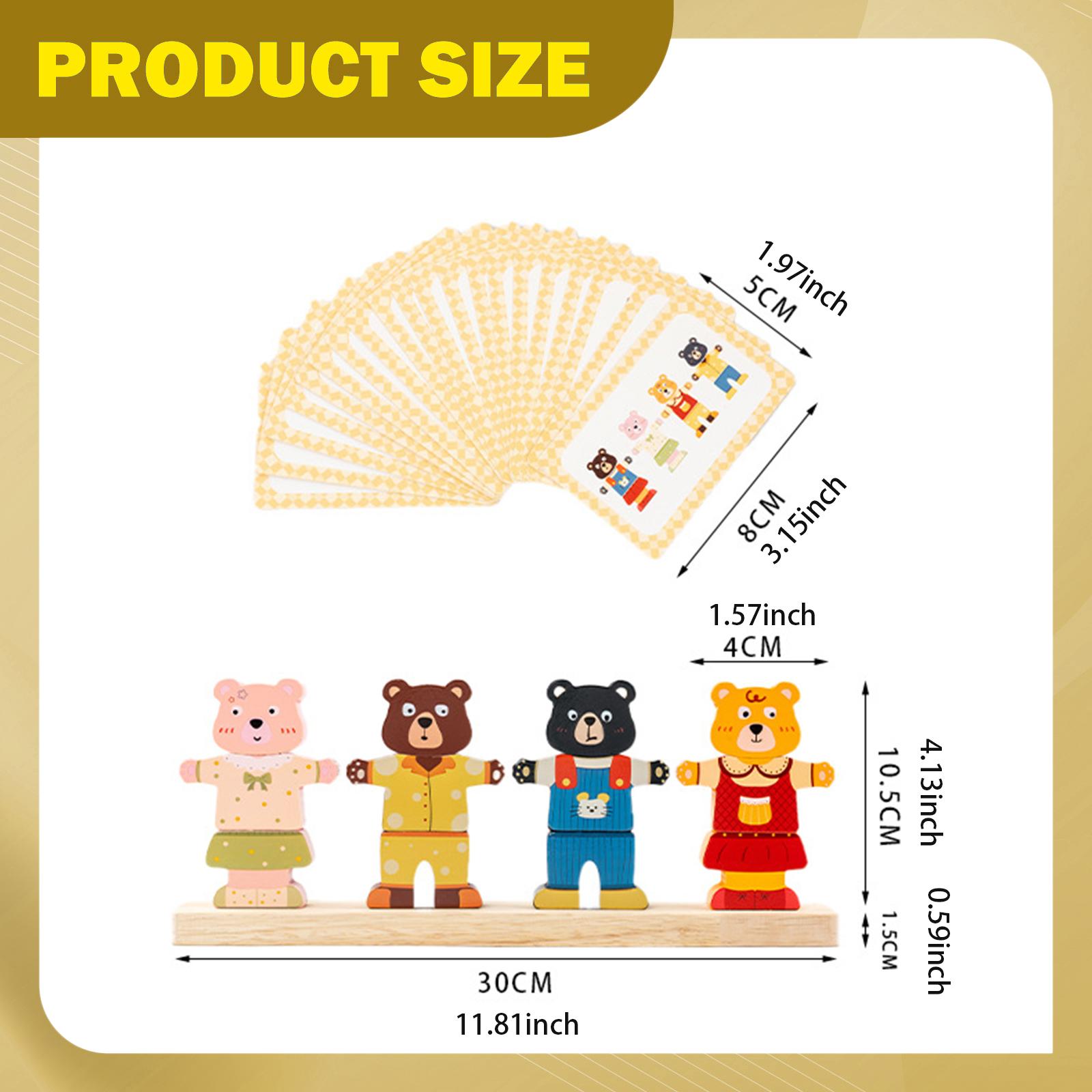 Children’s Educational Wooden  – Wooden Blocks Stacking recenzja i cena