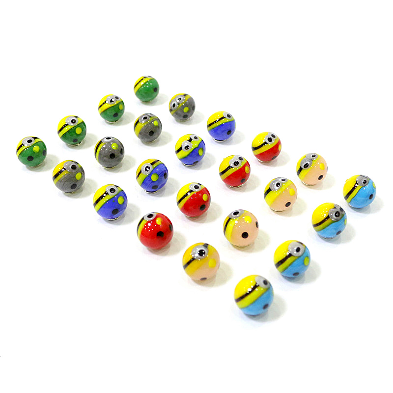 24Pcs Cute Rare Glass Marbles  – Kids Toys Cartoon Images recenzja i cena