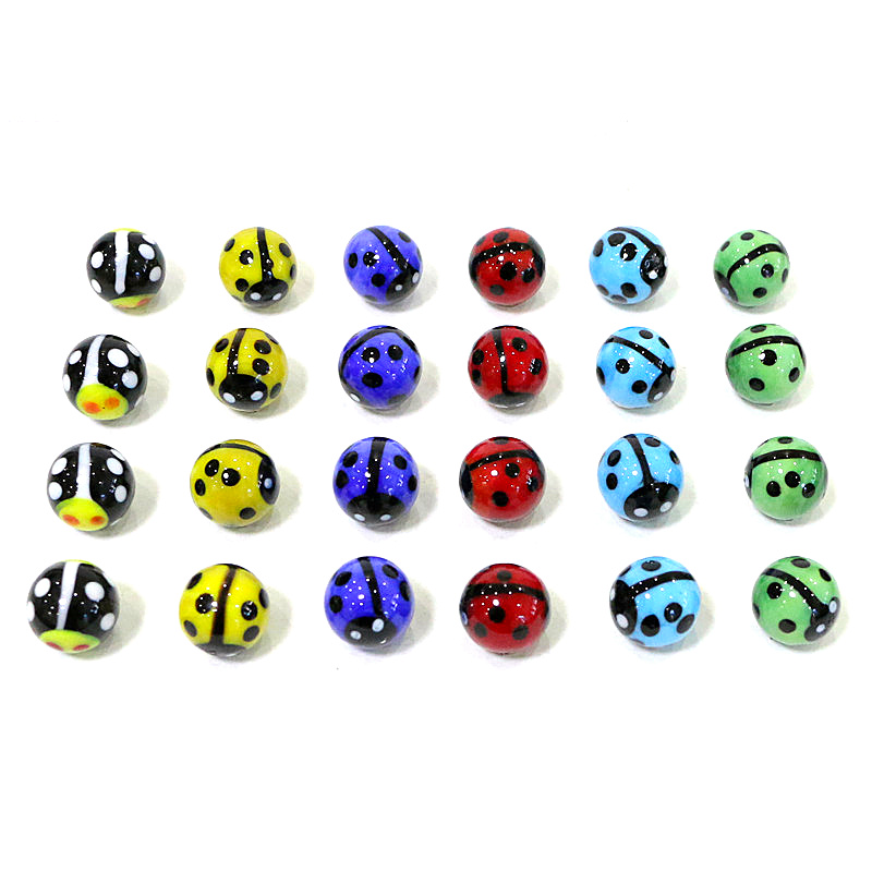 24Pcs Cute Rare Glass Marbles  – Kids Toys Cartoon Images recenzja i cena