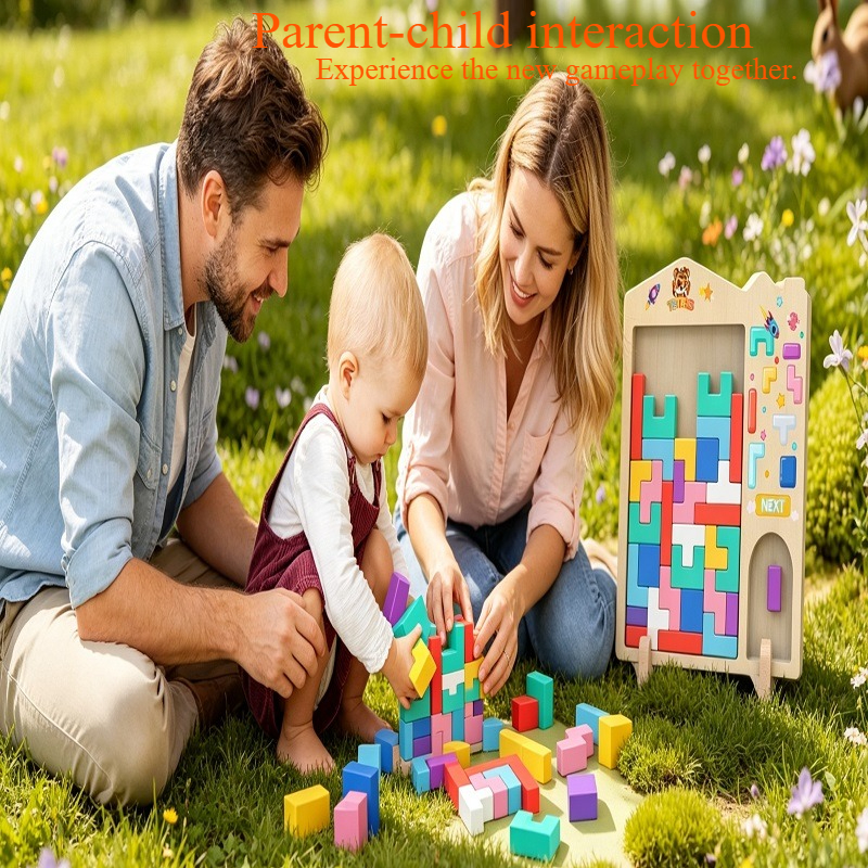 Tetris Building Blocks Childre – Wooden Blocks Stacking recenzja i cena