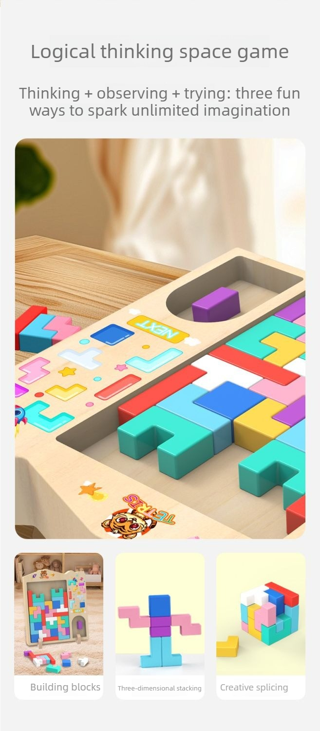 Tetris Building Blocks Childre – Wooden Blocks Stacking recenzja i cena