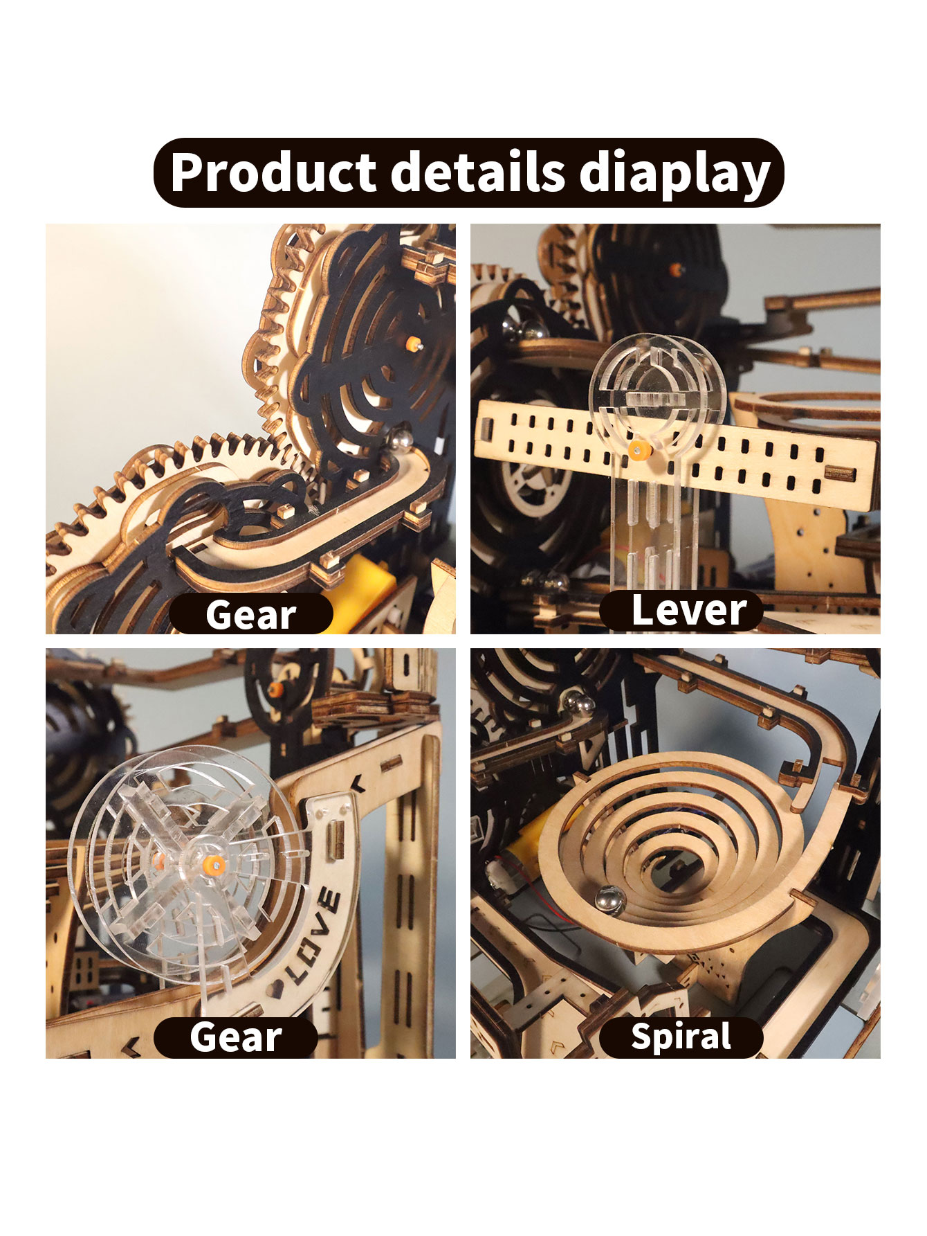 Electric 3D Wooden Puzzles Mar – Marble Run Set recenzja i cena