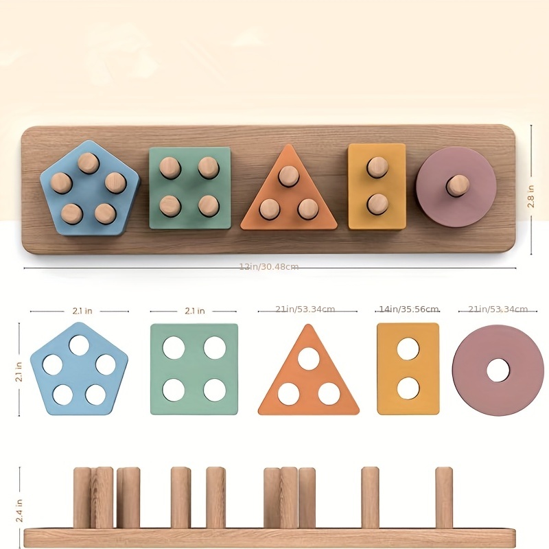 Montessori Toys For 18+ Months – Wooden Blocks Stacking recenzja i cena
