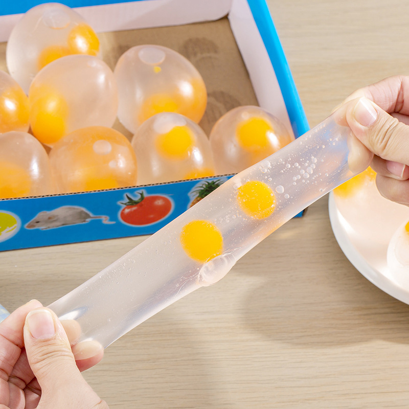 Transparent Yellow Egg Pinch T – Kids Toys Play Egg recenzja i cena