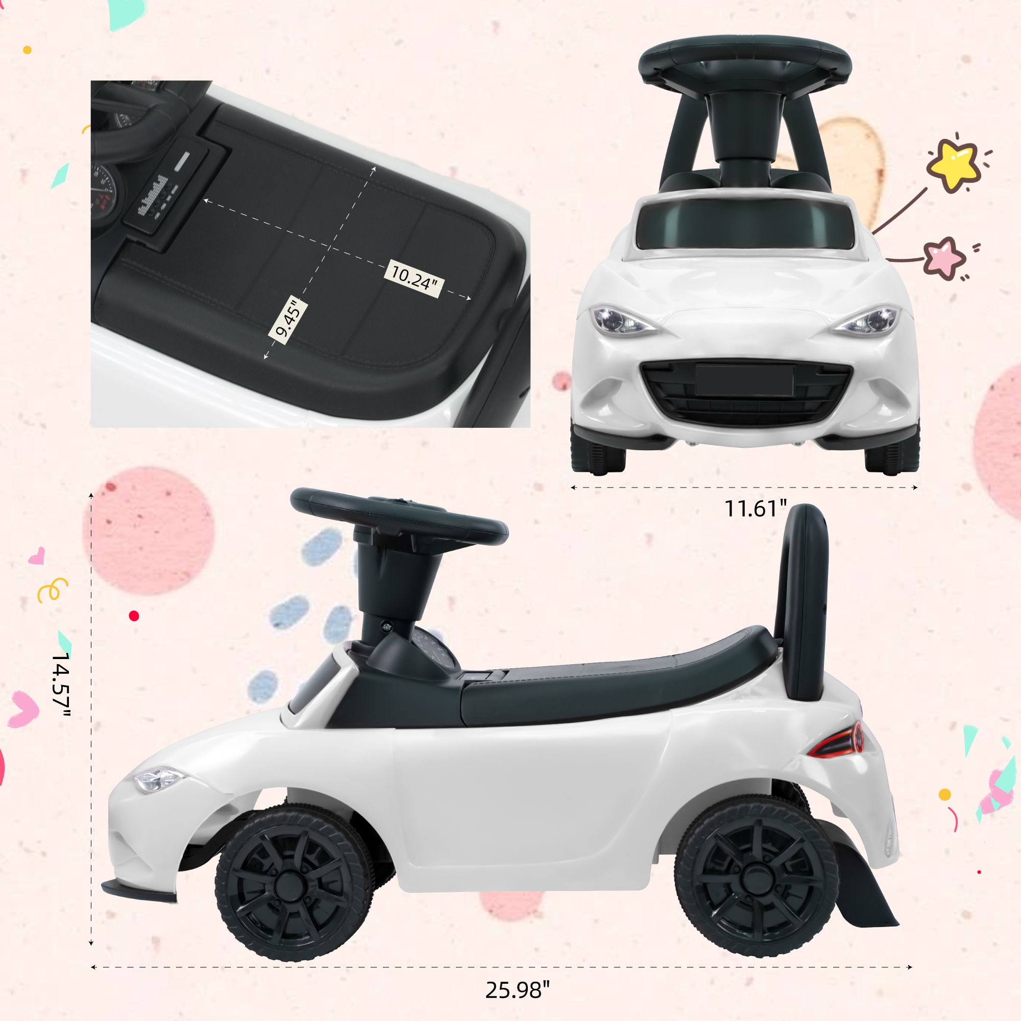Kids Push Car for Toddlers, Li – Kids Toys Electric recenzja i cena