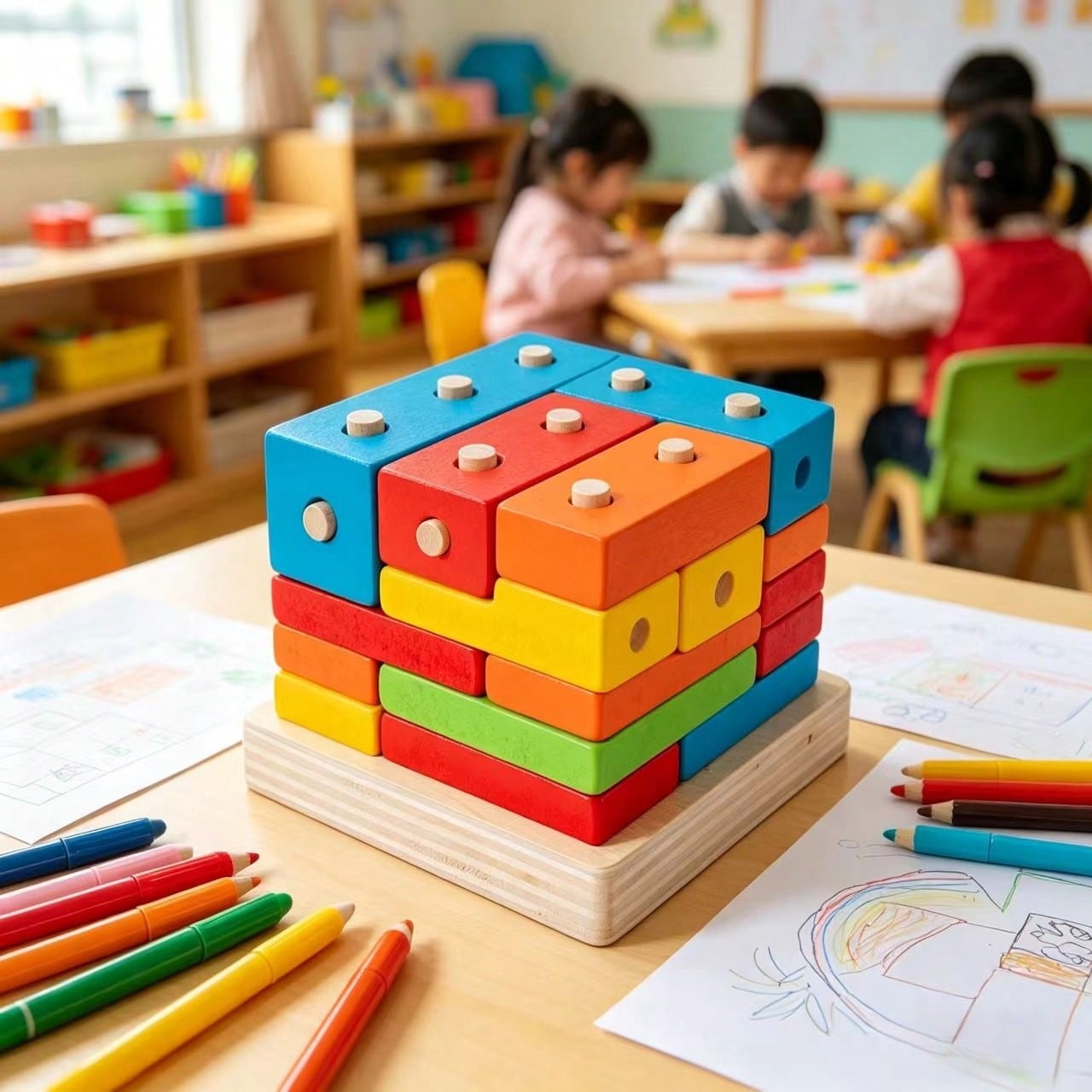 Montessori Toys For 1 2 Year O – Wooden Blocks Stacking recenzja i cena