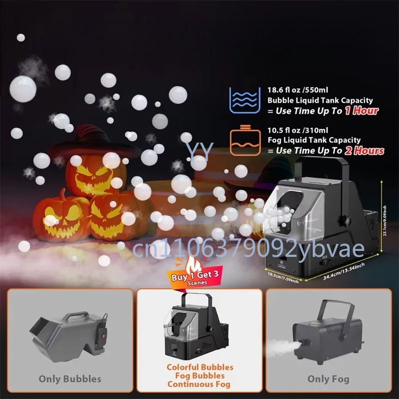 450W 3 in 1 Fog Bubble Smoke M – Bubble Machine Outdoor recenzja i cena